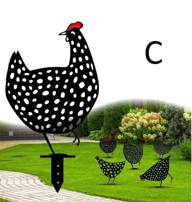 Dekorativa Trädgårds Kycklingar